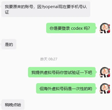 解决GPT登录Codex需要验证手机号码过程