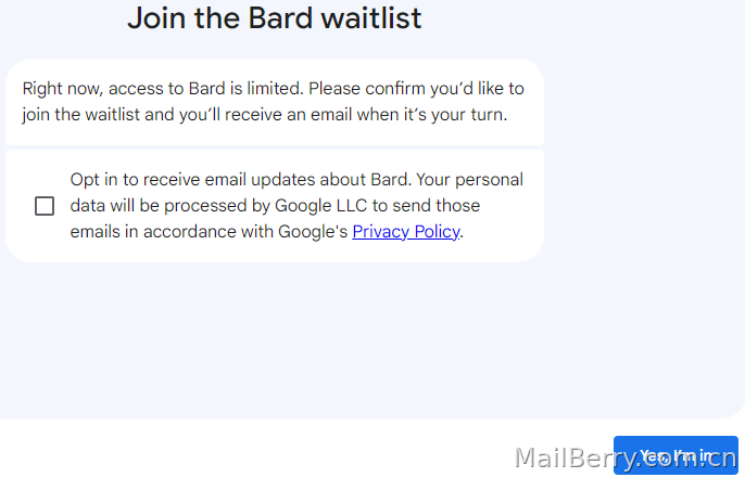 bard waitlist